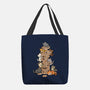 Cat Jenga Tower-None-Basic Tote-Bag-GoshWow
