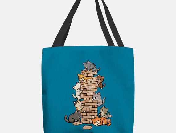 Cat Jenga Tower