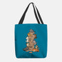 Cat Jenga Tower-None-Basic Tote-Bag-GoshWow