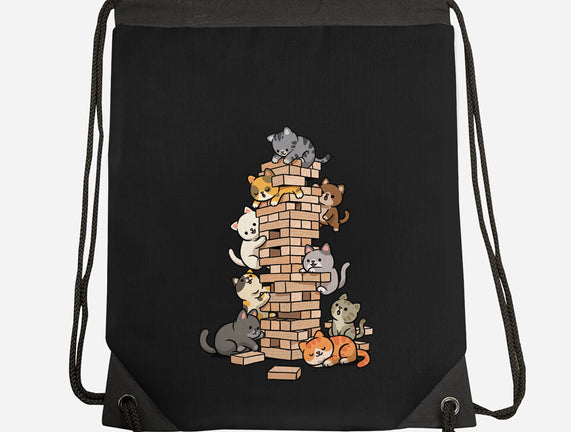 Cat Jenga Tower