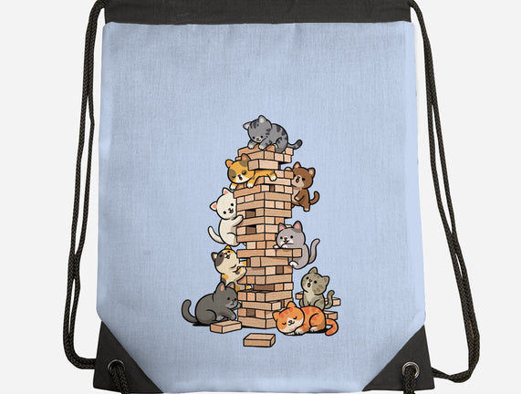 Cat Jenga Tower