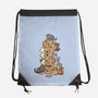 Cat Jenga Tower-None-Drawstring-Bag-GoshWow
