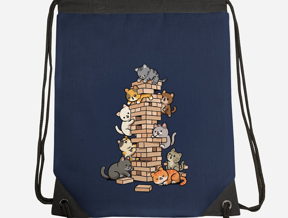 Cat Jenga Tower