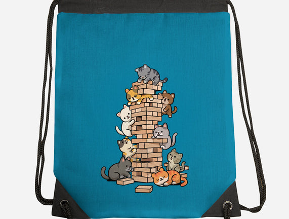 Cat Jenga Tower