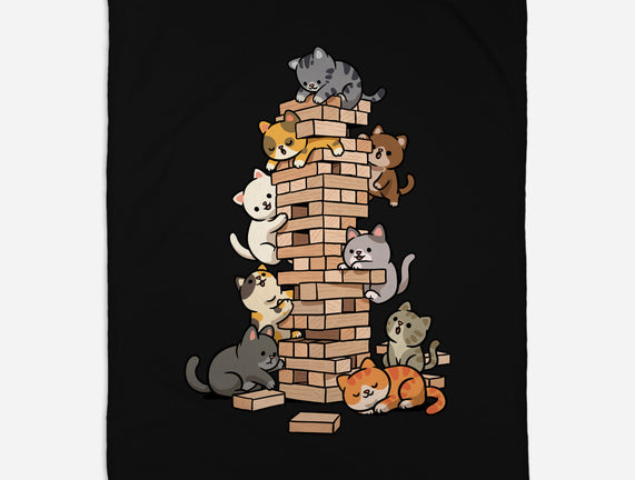 Cat Jenga Tower