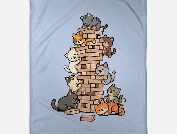Cat Jenga Tower