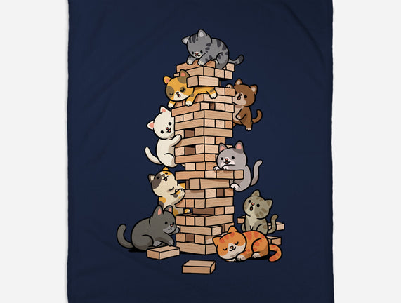 Cat Jenga Tower