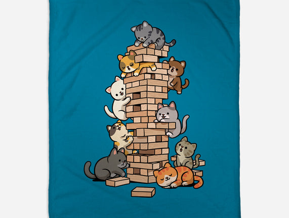Cat Jenga Tower