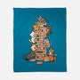 Cat Jenga Tower-None-Fleece-Blanket-GoshWow