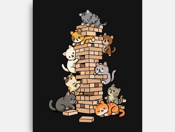 Cat Jenga Tower