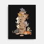 Cat Jenga Tower-None-Stretched-Canvas-GoshWow