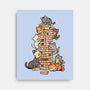 Cat Jenga Tower-None-Stretched-Canvas-GoshWow