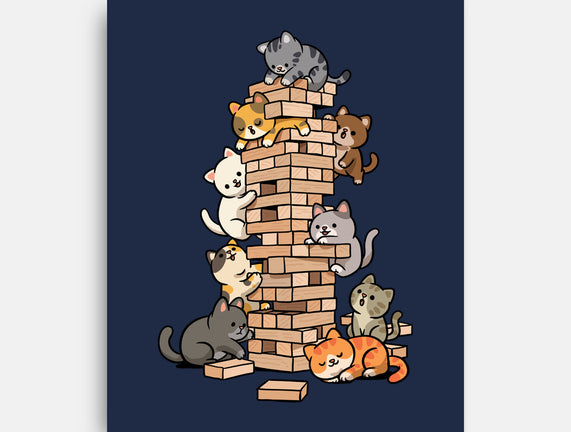 Cat Jenga Tower