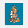 Cat Jenga Tower-None-Stretched-Canvas-GoshWow