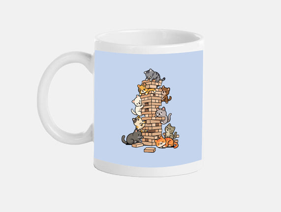 Cat Jenga Tower