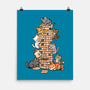 Cat Jenga Tower-None-Matte-Poster-GoshWow