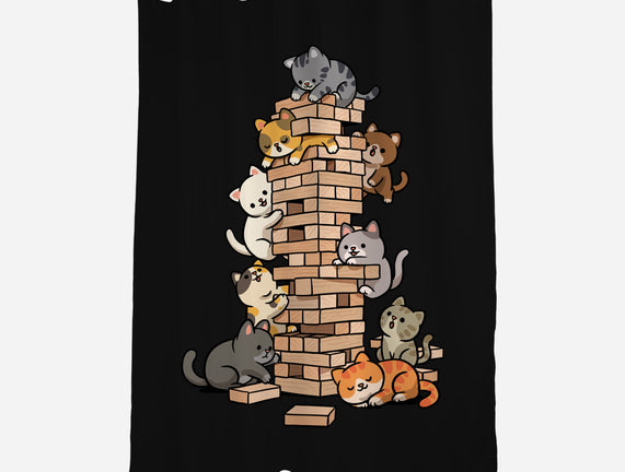 Cat Jenga Tower