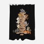 Cat Jenga Tower-None-Polyester-Shower Curtain-GoshWow