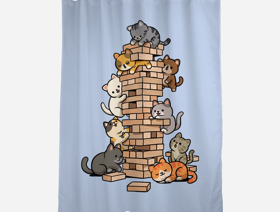 Cat Jenga Tower