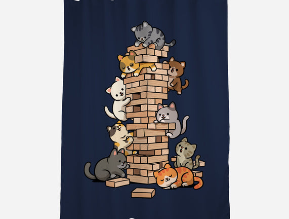Cat Jenga Tower
