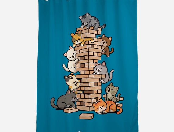 Cat Jenga Tower