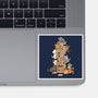 Cat Jenga Tower-None-Glossy-Sticker-GoshWow