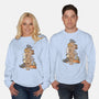 Cat Jenga Tower-Unisex-Crew Neck-Sweatshirt-GoshWow