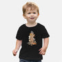 Cat Jenga Tower-Baby-Basic-Tee-GoshWow