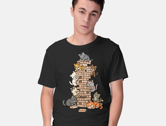 Cat Jenga Tower