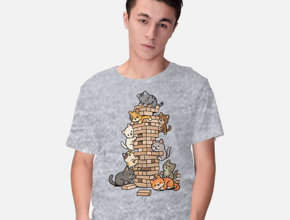 Cat Jenga Tower