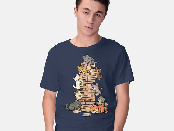 Cat Jenga Tower
