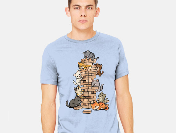Cat Jenga Tower