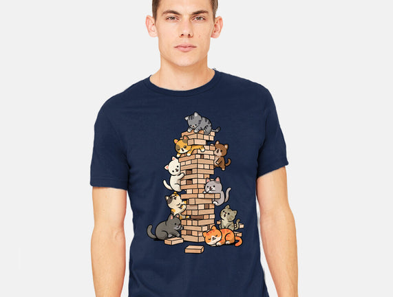Cat Jenga Tower