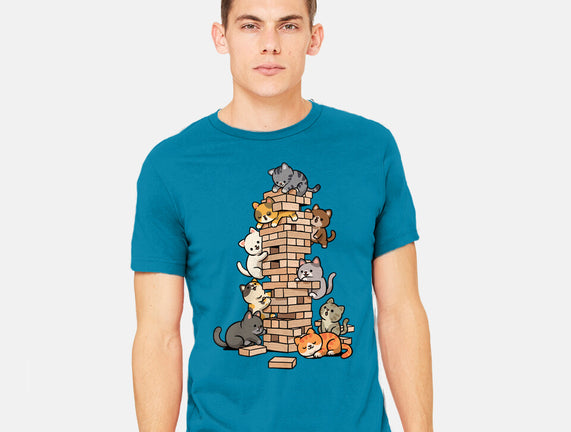 Cat Jenga Tower