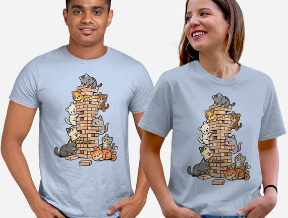Cat Jenga Tower