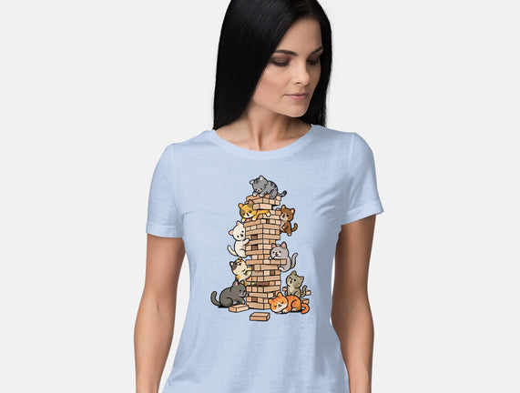 Cat Jenga Tower
