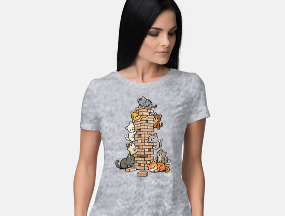 Cat Jenga Tower