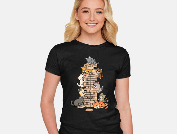 Cat Jenga Tower