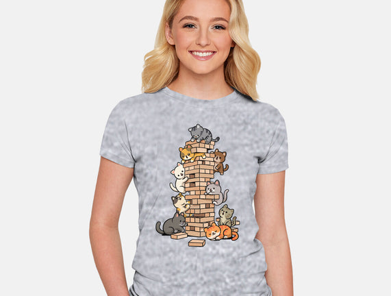 Cat Jenga Tower