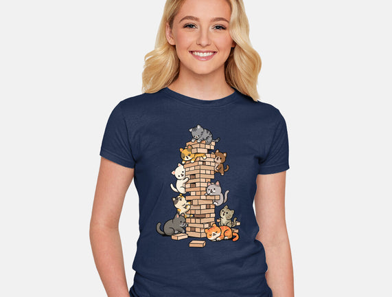 Cat Jenga Tower