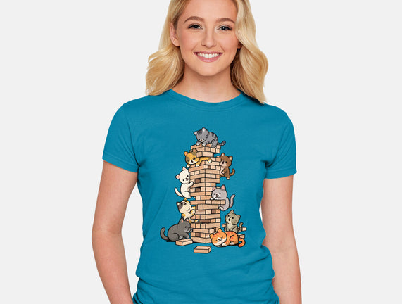 Cat Jenga Tower