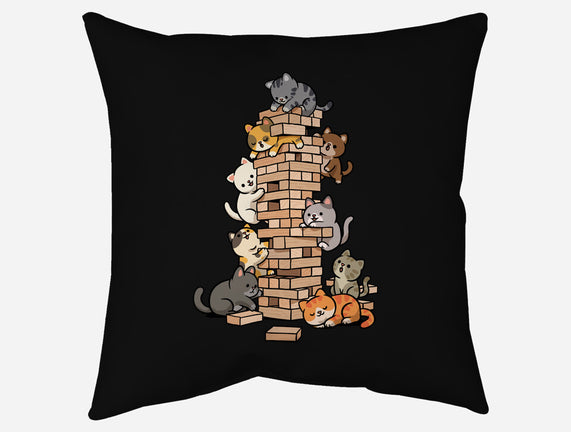 Cat Jenga Tower