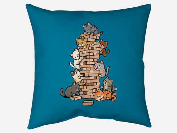 Cat Jenga Tower