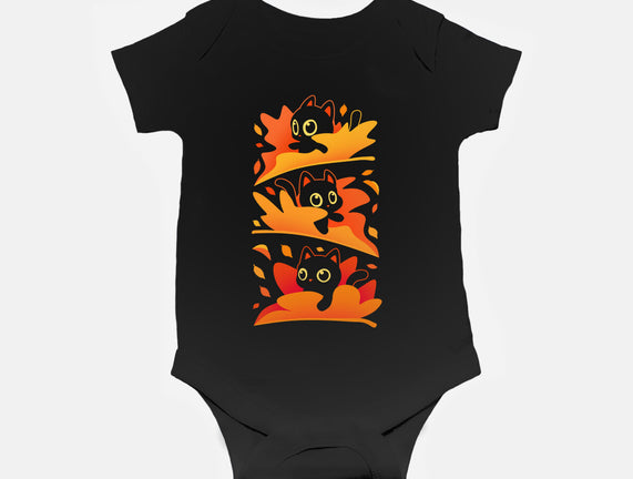 Flying Autumn Kittens