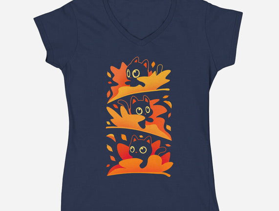 Flying Autumn Kittens