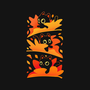 Flying Autumn Kittens