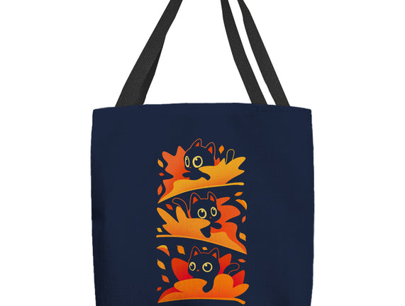 Flying Autumn Kittens