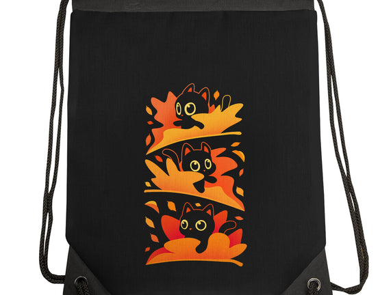Flying Autumn Kittens