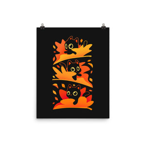 Flying Autumn Kittens