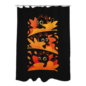 Flying Autumn Kittens